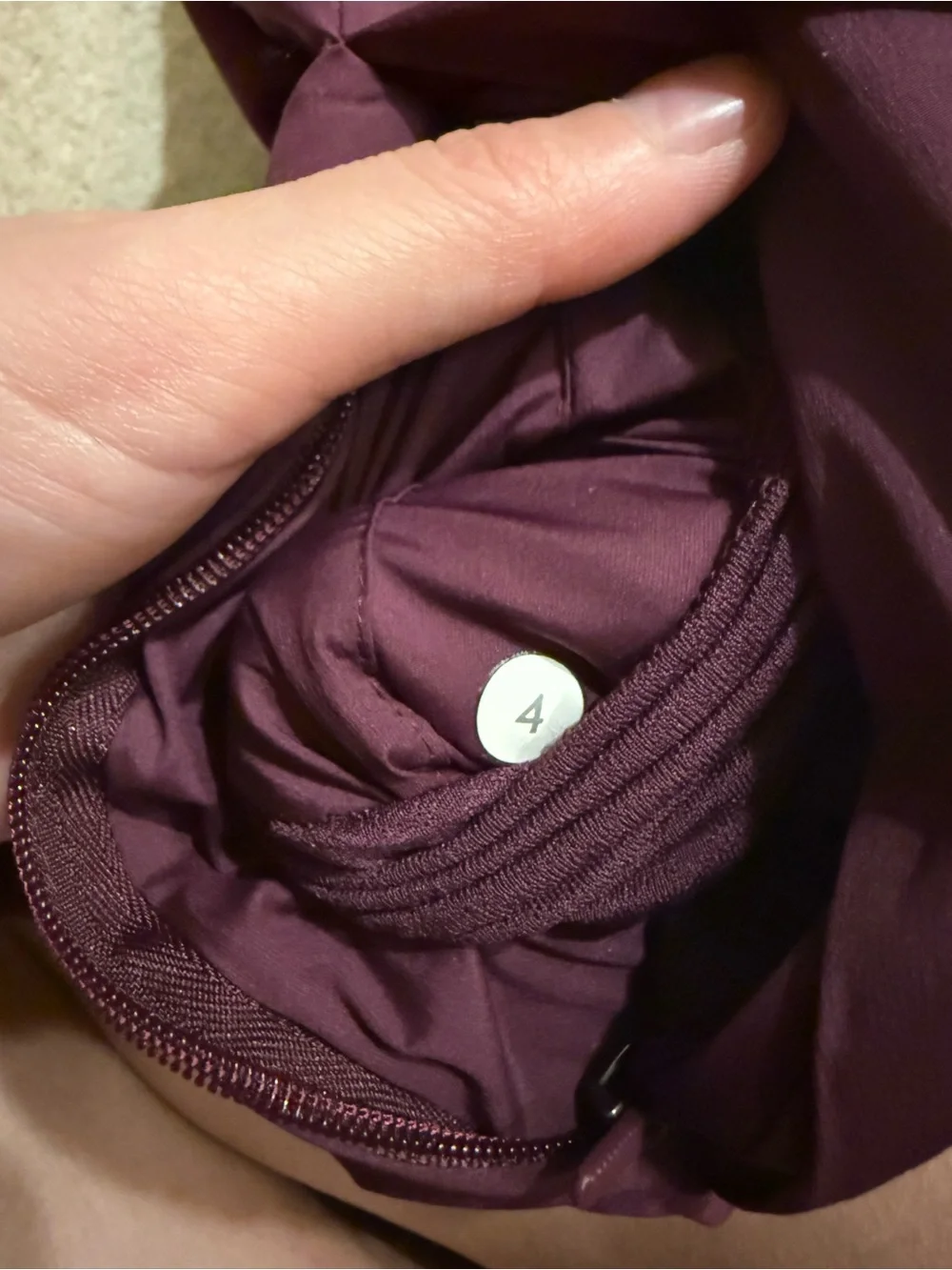 lululemon athletica run for the cold vest - SZ 4 in Plum